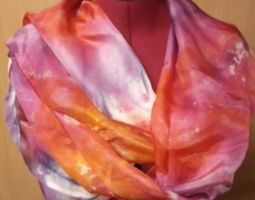 Vrolijke zijden sjaal