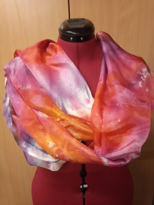 Vrolijke zijden sjaal